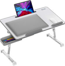 LT06 Pro Adjustable Foldable Laptop Table Large Size Portable Standing Bed Desk