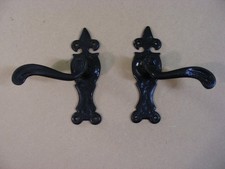 Black Cast Iron Lever Door