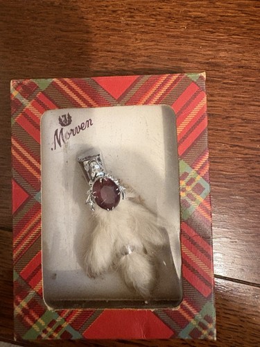 Vintage rhinestone grouse foot - vintage,