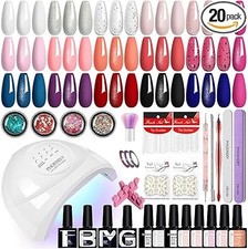 Phoenixy Gel Nail Kit 48 Effects Gel Nail Polish Set with 48W Manicure Lamp