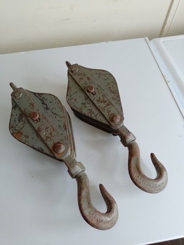 Two vintage 250kg - two, hoist