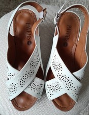 Pavers white wedge heel