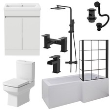 Complete Bathroom Suite Black