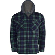 Mens Hooded Fleece Padded