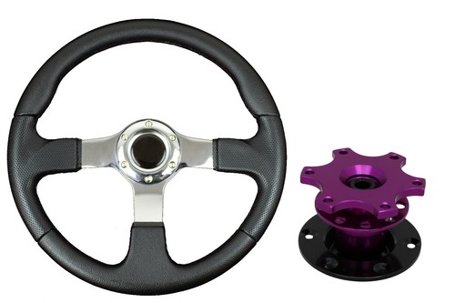 Chrome steering wheel - steering,
