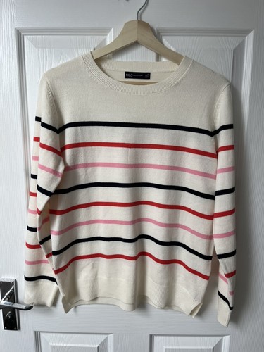 Ladies striped knitted jumper - ladies,