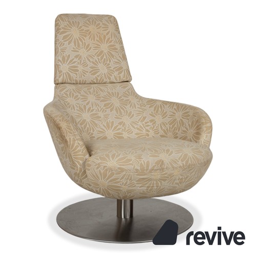 Natuzzi fabric armchair beige - fabric,