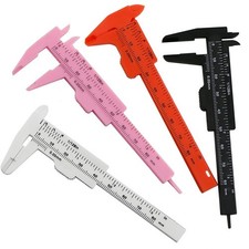 Mini Plastic Vernier Gauge 2PCS for Precise Thickness and Depth Measuring