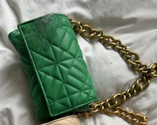 Zara Green Quilted Shoulder