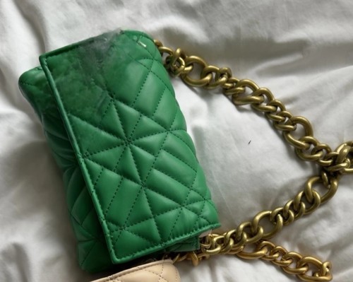 Zara green quilted - zara,
