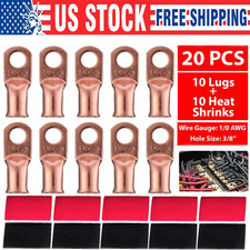20PCS 1/0 AWG Gauge Copper