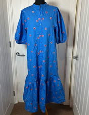 ZARA Blue Tiered Dress with