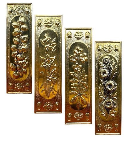 Brass finger plates for - plates, doors