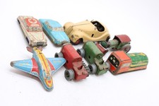 Fx8 Vintage Tin Toys inc. Schuco Clockwork 4001 No Key, Tri-Ang Minic, G.T.P