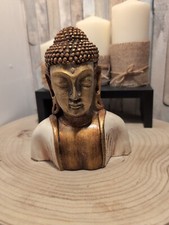 Buddha Head Bust Cream 18cm