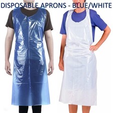 Disposable Plastic Aprons Blue
