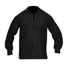 Men's Scottish Jacobite Ghillie Kilt Shirt with Leather cord Sizes S to 5XL