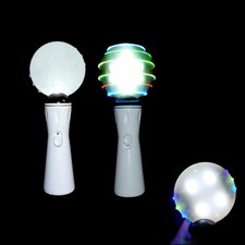 Light Up Spinning Toy Sensory Children Kids Torch Wand Flashing Sphere Autism