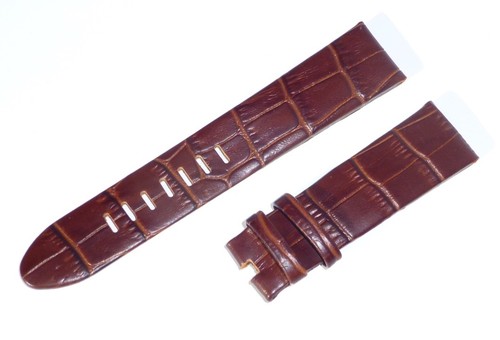 22mm brown alligator style - brown, alligator-style