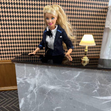 Bar Counter 1/6 Scale Dolls House Miniatures Furniture Unfinished Soldier Wooden