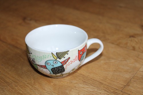 Owls cappuccino coffee cup - cappuccino,