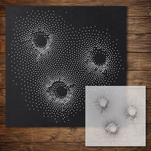 Bullet holes wall - wall, stipple