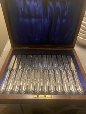 Walker & Hall Silver Fruit  Set