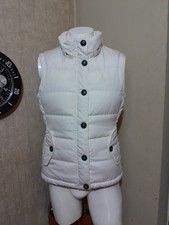 Jack Wills Glanville Gilet White size UK 12 Teddy Bear Lining 