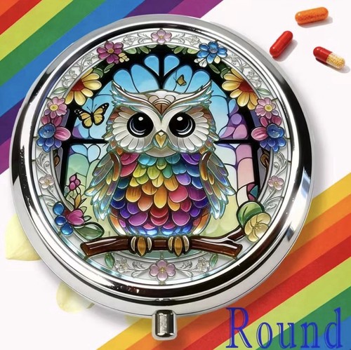Beautiful rainbow owl - beautiful, metal