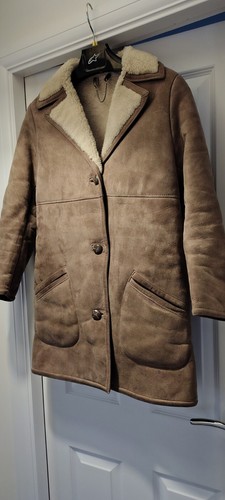 Ladies vintage sheepskin coat - ladies,