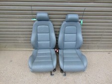 Audi TT Leather seats Heated Grey 8N 99-06 Pair front headrest clasps switches