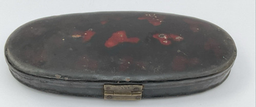 Antique toleware oval metal - antique,