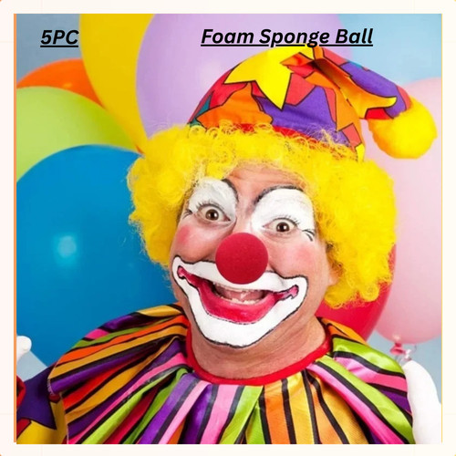 Soft foam circus clown nose - foam,