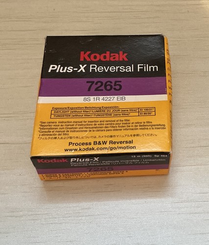 Kodak plus reversal - black, &