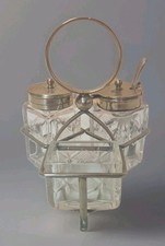 Vintage Silver Plated Glass