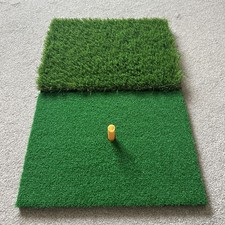 Golf Hitting Practice Foldable Mat Set 24x16''(60x40cm) Portable with Tees