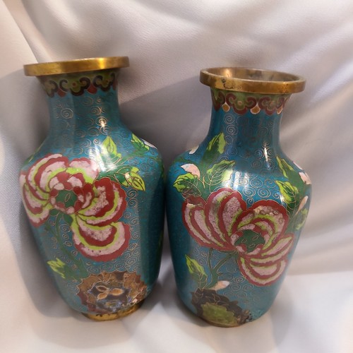 Vintage cloisonne vases 6 - cloisonne,