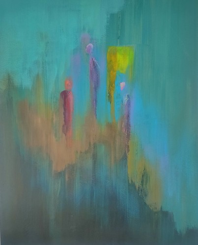 Contemporary abstract acrylic - contemporary,