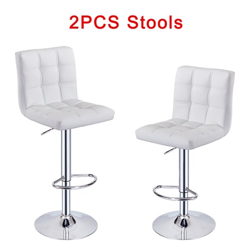 2pcs faux leather bar stools - 1/2pcs,