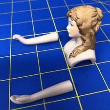 Vintage New Victorian Edwardian Porcelain Doll Kit Hand Painted Head Arms Lovely