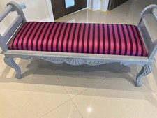 Grey Wooden Framed Chaise