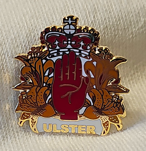 Ulster red hand crown enamel - hand,