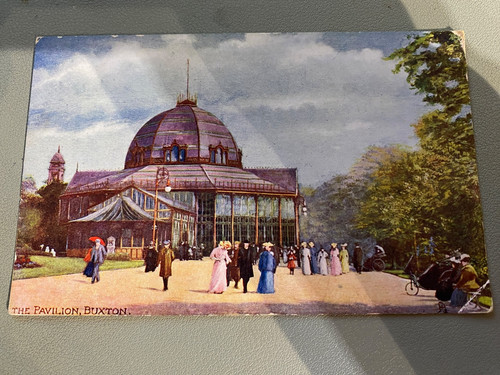 Vintage postard pavilion - postard,