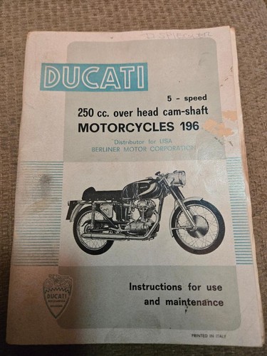 Ducati 250cc owner manual - 250cc,