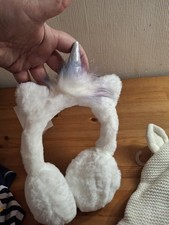 BNWT Girls Unicorn Ear Muffs