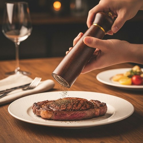 Wooden salt and - pepper, grinder