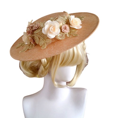 Victorian woman floral hat - woman,