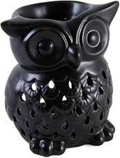Charming Black Owl Ceramic Oil
