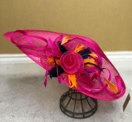 Large flower feather hatinator - flower,