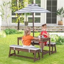 Kids Wood Table and Bench Set